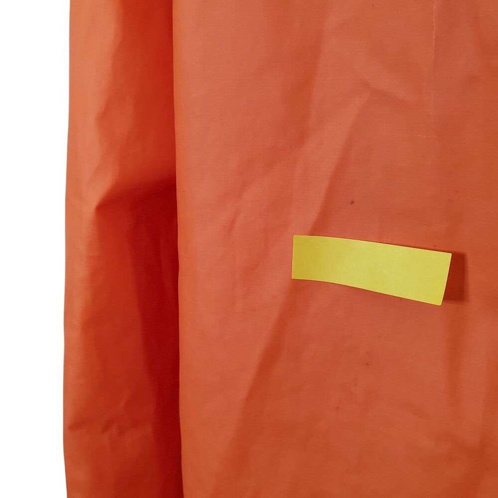 Dur-Abel Size XXL Jacket Waterproof Snap Front Orange Safety Corduroy Collar - Picture 13 of 14